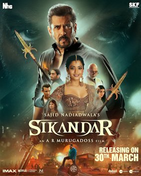 All Rashmika Mandanna movies with their Hits or Flops verdict 21 Sikandar 2025 film poster